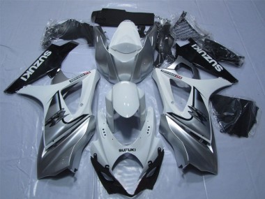 Carene & Plastica GSXR 1000 K7 07-08 - Bianco Argento Nero