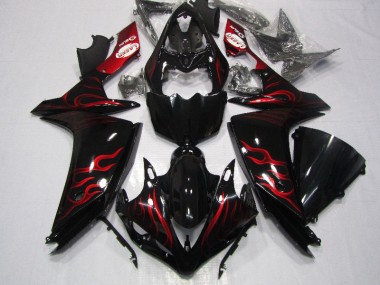 Carene R1 07-08 - Nero Rosso Fiamma
