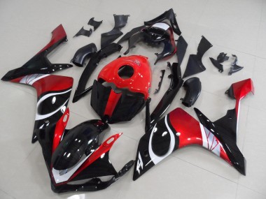 Carene R1 07-08 - Nero Rosso Lucido
