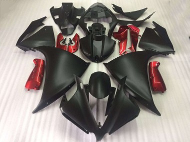 Carene R1 12-14 - Nero Opaco Lucido Rosso