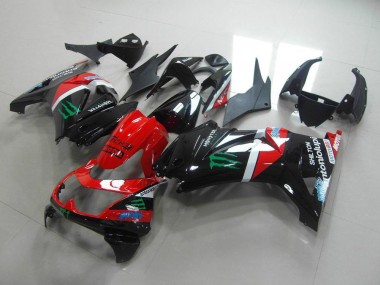 Carene ZX 250R 08-12 - Rosso & Nero Monster