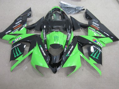 Carene ZX10R 03-05 - Nero Verde Monster