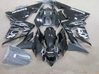 Carene ZX10R 03-05 - Nero con Bianco Fiamma