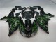 Carene ZX10R 06-07 - Nero Verde Fiamma Carene ZX10R 06-07 - Nero Verde Fiamma