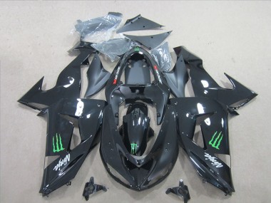 Carene ZX10R 06-07 - Nero Verde Monster Ninja