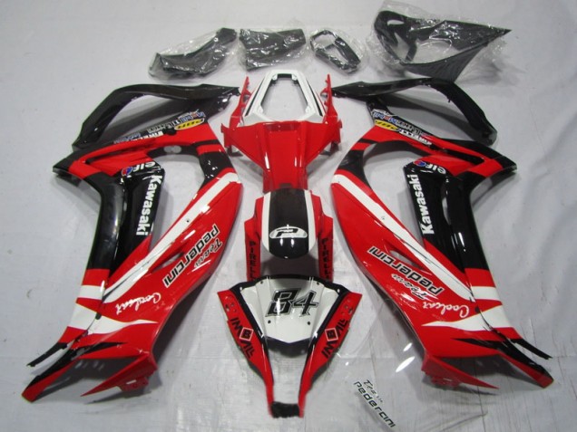 Carene ZX10R 11-15 - Nero Rosso 84