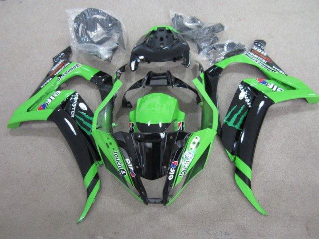 Carene ZX10R 11-15 - Nero Verde Touch4 Monster
