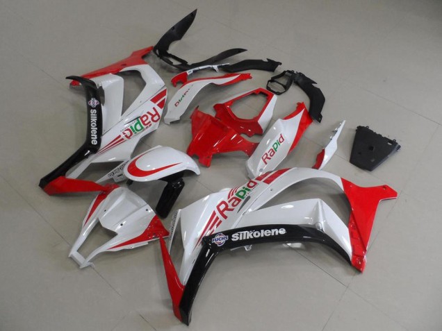 Carene ZX10R 11-15 - Rosso & Bianco Rapid