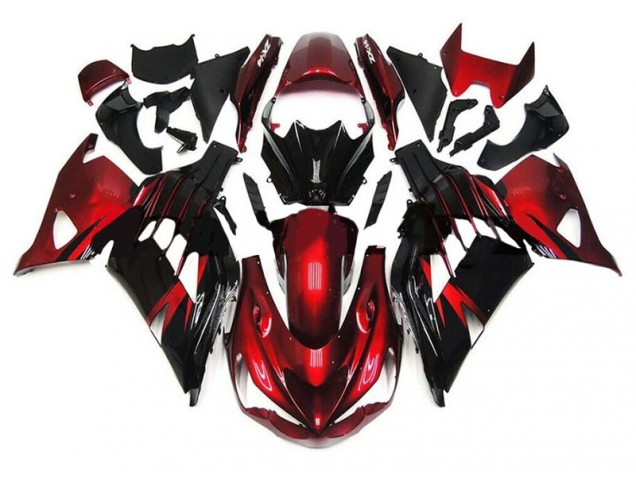 Carene ZX14R ZZR 1400 12-21 - Rosso Nero