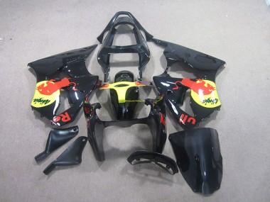 Carene ZX6R 00-02 - Nero Giallo Red Bull Ninja