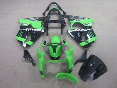 Carene ZX6R 00-02 - Nero Verde Monster