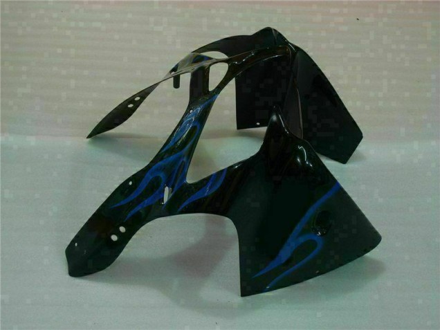 Carene ZX6R 00-02 - Nero con Blu Fiamma Carene ZX6R 00-02 - Nero con Blu Fiamma