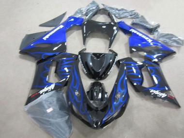 Carene ZX6R 05-06 - Nero Blu Fiamma Ninja 636