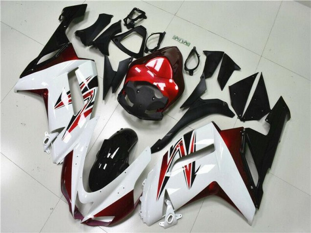 Carene ZX6R 07-08 - Bianco Nero Rosso