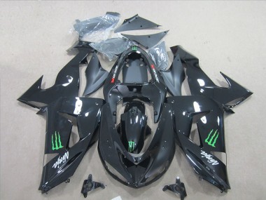 Carene ZX6R 07-08 - Nero Ninja Verde Monster