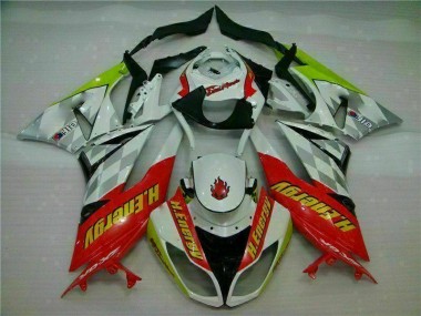 Carene ZX6R 09-12 - Bianco Rosso H. Energy