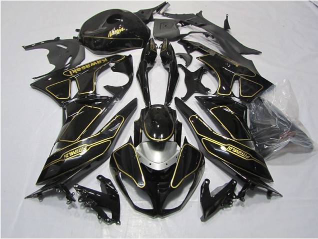 Carene ZX6R 09-12 - Nero Oro Carene ZX6R 09-12 - Nero Oro
