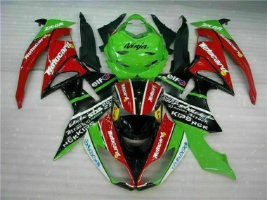 Carene ZX6R 09-12 - Nero Rosso Verdecard