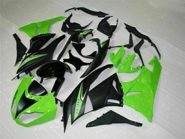 Carene ZX6R 09-12 - Nero Verde 636 Carene ZX6R 09-12 - Nero Verde 636