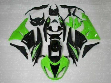 Carene ZX6R 09-12 - Nero Verde 636
