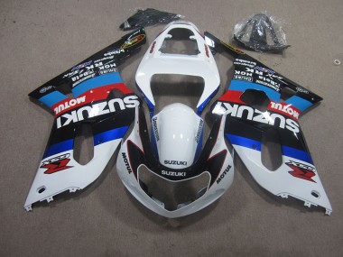 Kit Carenatura Completo ABS GSXR 600 K1 K2 K3 01-03 - Bianco Blu Motul