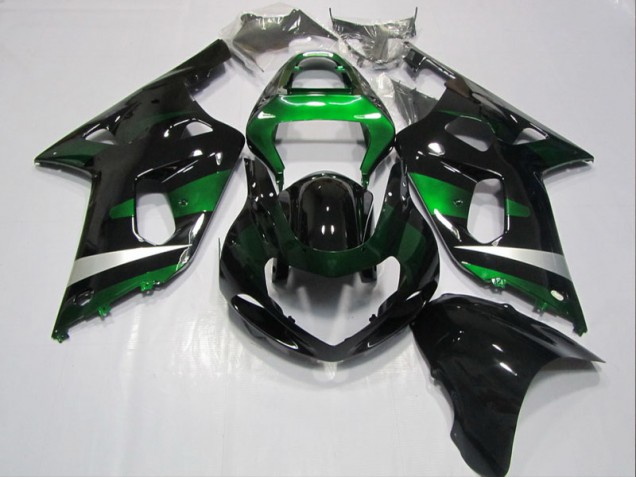Kit Carenatura Iniezione GSXR 600 K1 K2 K3 01-03 - Nero Verde Kit Carenatura Iniezione GSXR 600 K1 K2 K3 01-03 - Nero Verde