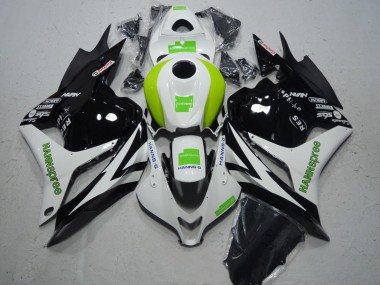 Kit Completo Carenatura ABS CBR 600 RR 09-12 - Nero Bianco Verde Hannspree