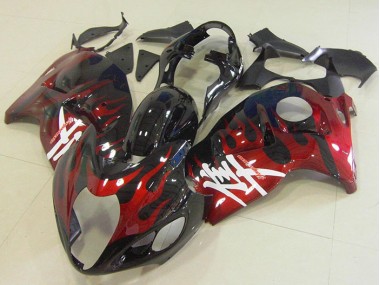 Kits Carene GSXR 1300 Hayabusa 96-07 - Nero Rosso Fiamma