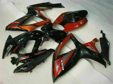 Kits Carene GSXR 600 / 750 K6 06-07 - Nero Rosso
