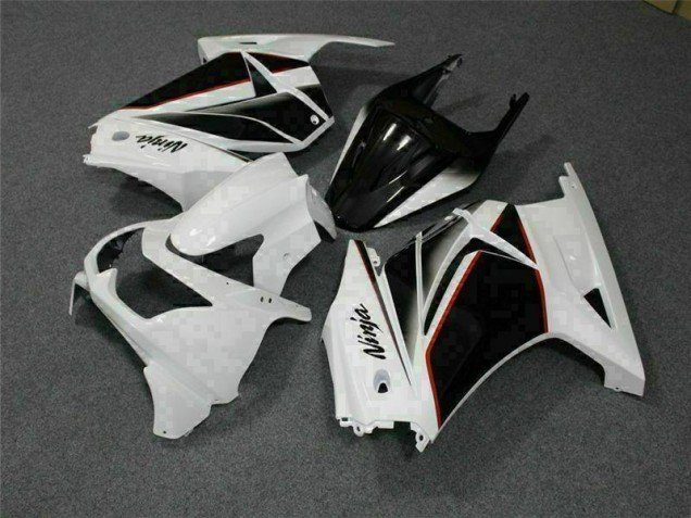 Kits Carene & Plastica EX250 08-12 - Bianco Nero Ninja Kits Carene & Plastica EX250 08-12 - Bianco Nero Ninja