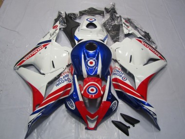Plastica CBR 600 RR 09-12 - Bianco Blu Rosso