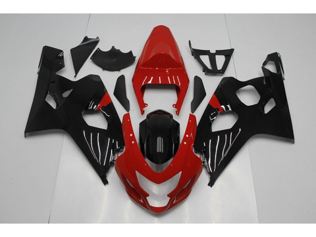 Plastica GSXR 750 K4 04-05 - Rosso Nero Plastica GSXR 750 K4 04-05 - Rosso Nero